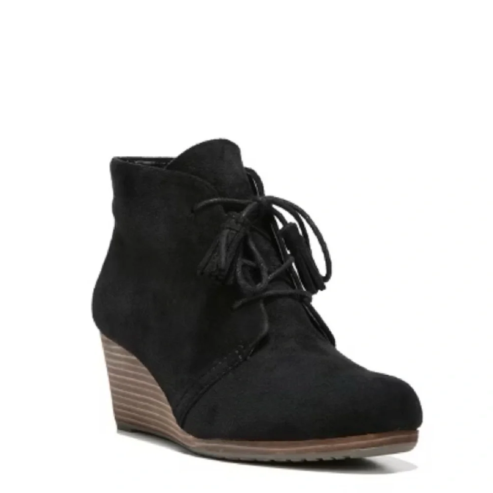 Dr Schooll’s -Black Wedge Ankle Boots